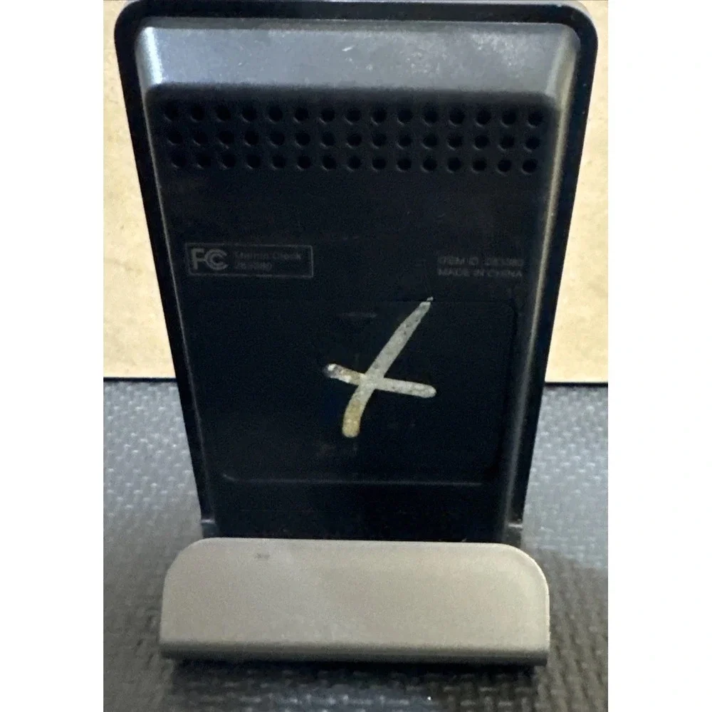 L.L.Bean Thermo Clock Touch Digital Temp Display C/F Grey | Base Only